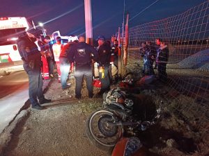 Trágico accidente para motociclista en tramo a Aldama