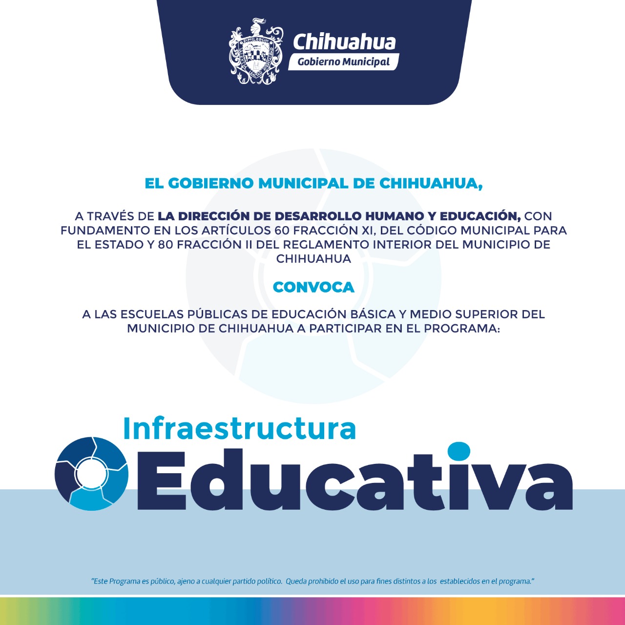 Comienza recepción de solicitudes y documentos para el Programa Infraestructura Educativa
