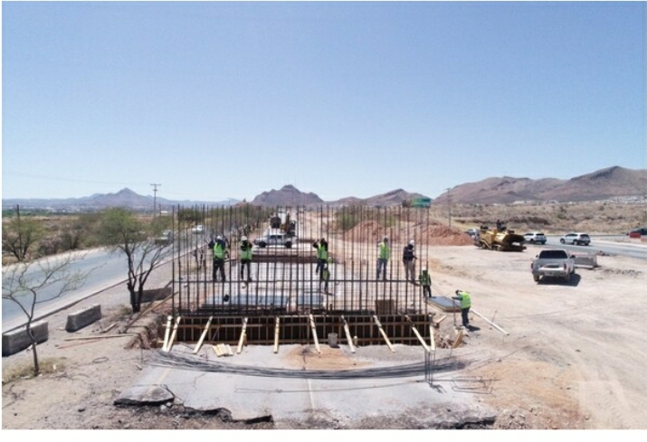 Avanza construcción del paso superior en carretera Aldama – Chihuahua