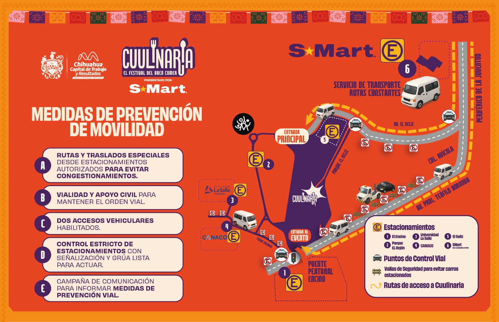 Checa todo el operativo vial para CUUlinaria