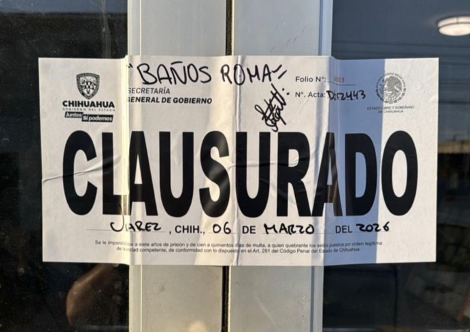 Clausuran 9 establecimientos durante la última semana