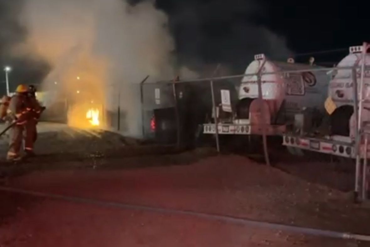 Apoyó DSPM en incendio de gasera en el municipio de Aldama