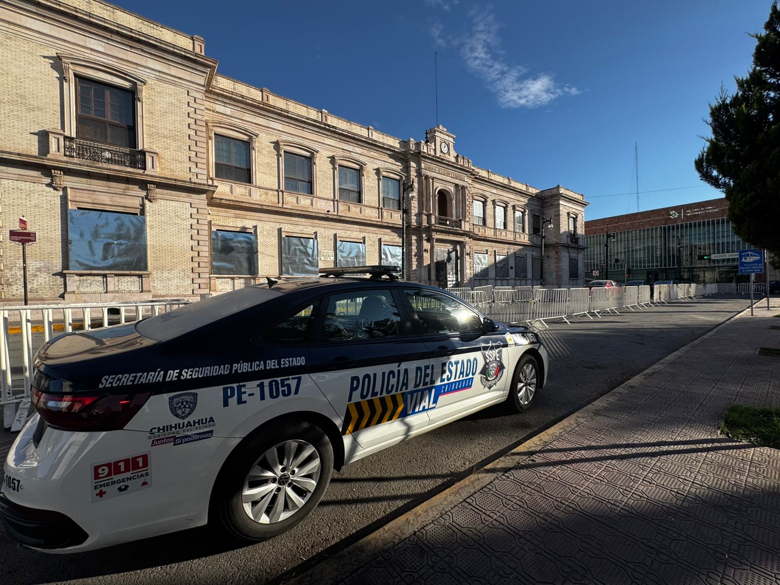 SSPE instala perímetro de seguridad por marcha del 8M