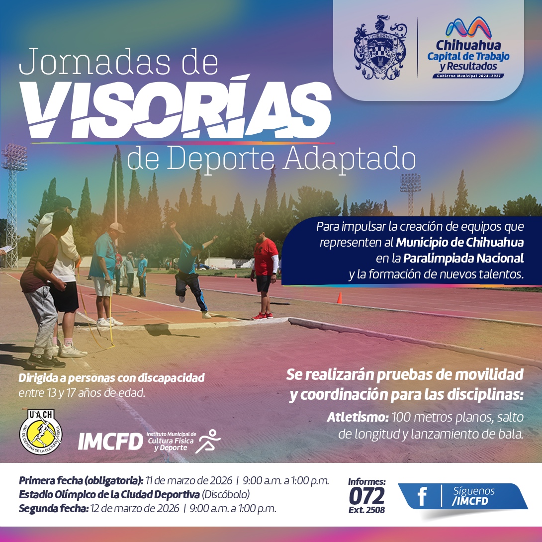 Convocan a personas con discapacidad a visorías deportivas