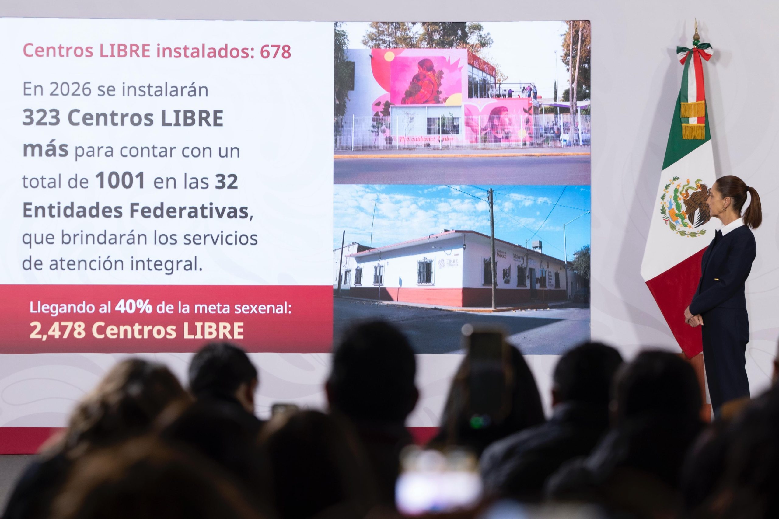 En 2026 habrá más de mil centros libres para mujeres: Claudia Sheinbaum