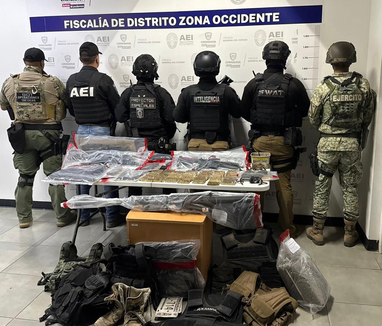 Aseguran arsenal, vehículos y a sujeto en San Francisco de Borja