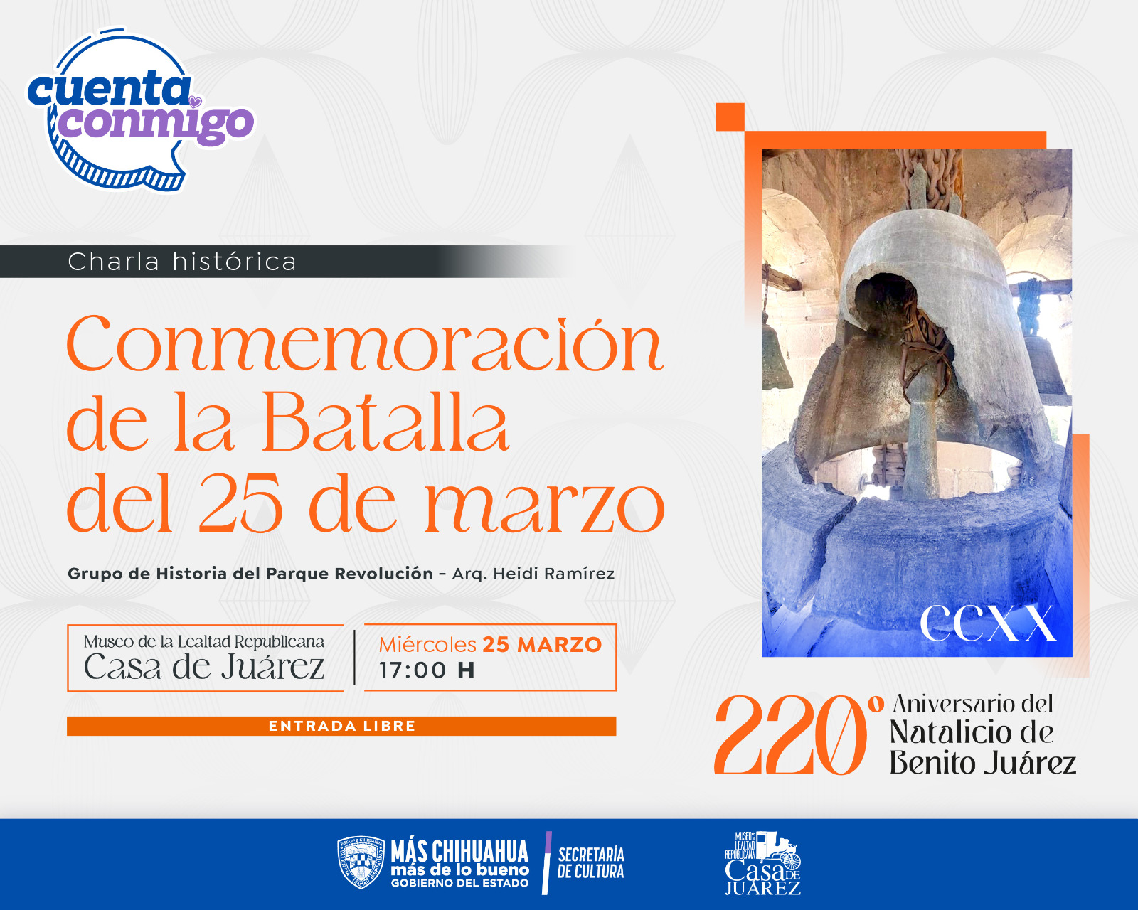 Invitan a charla histórica sobre la Batalla del 25 de marzo