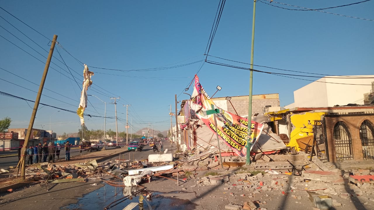 Tanque de gas caduco el causante de la explosión en la taquería