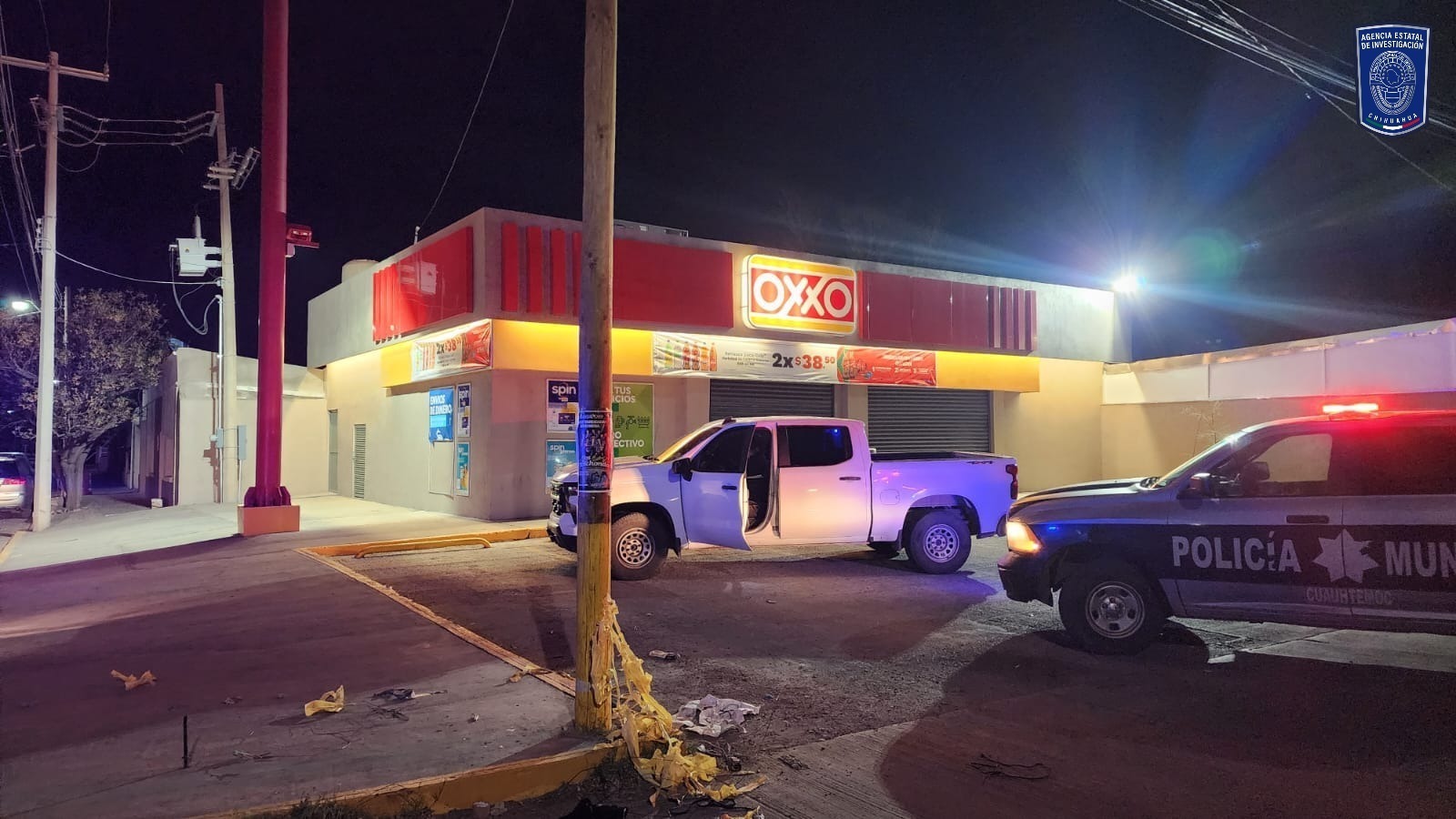 Lo amarraron en poste y le dejaron narcomensaje en Cuauhtémoc