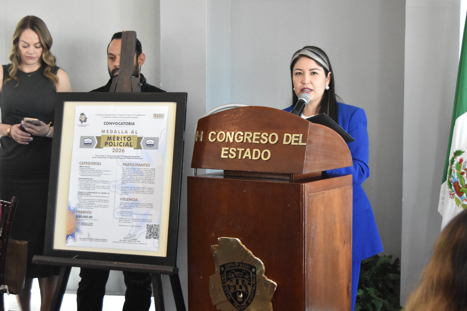 Convoca Congreso a la entrega de la Medalla al “Mérito Policial”
