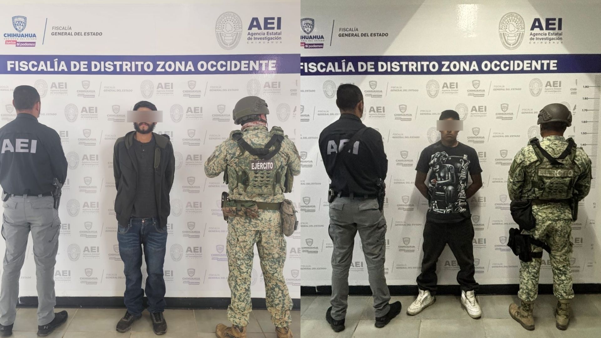 Detienen a dos con cristal y mariguana en operativo conjunto