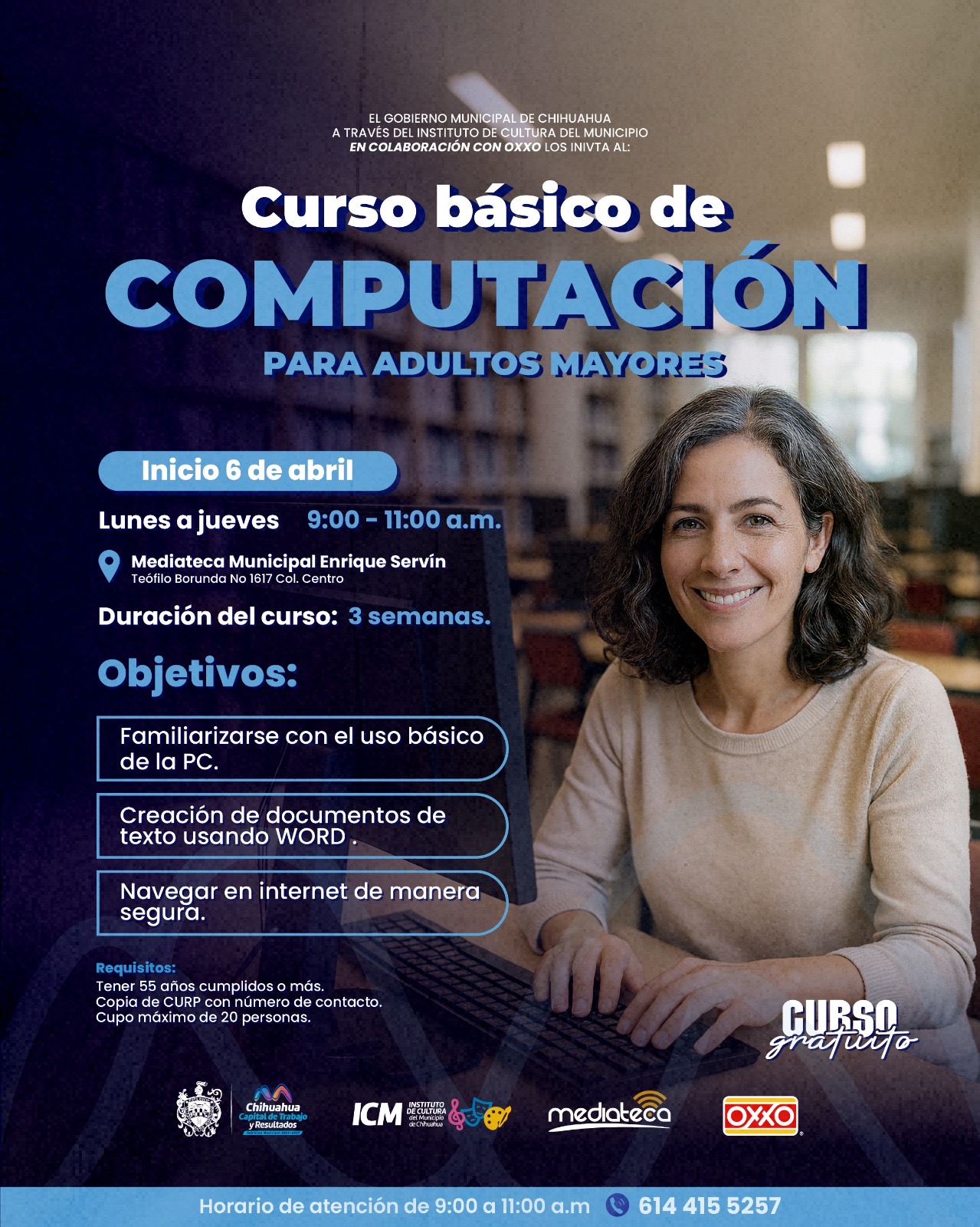Impulsa municipio capacitación digital con curso de computación para adultos
