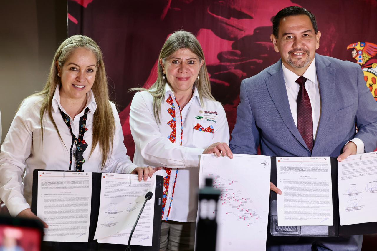 Firman convenio de colaboración municipio de Juárez y Financiera para el Bienestar