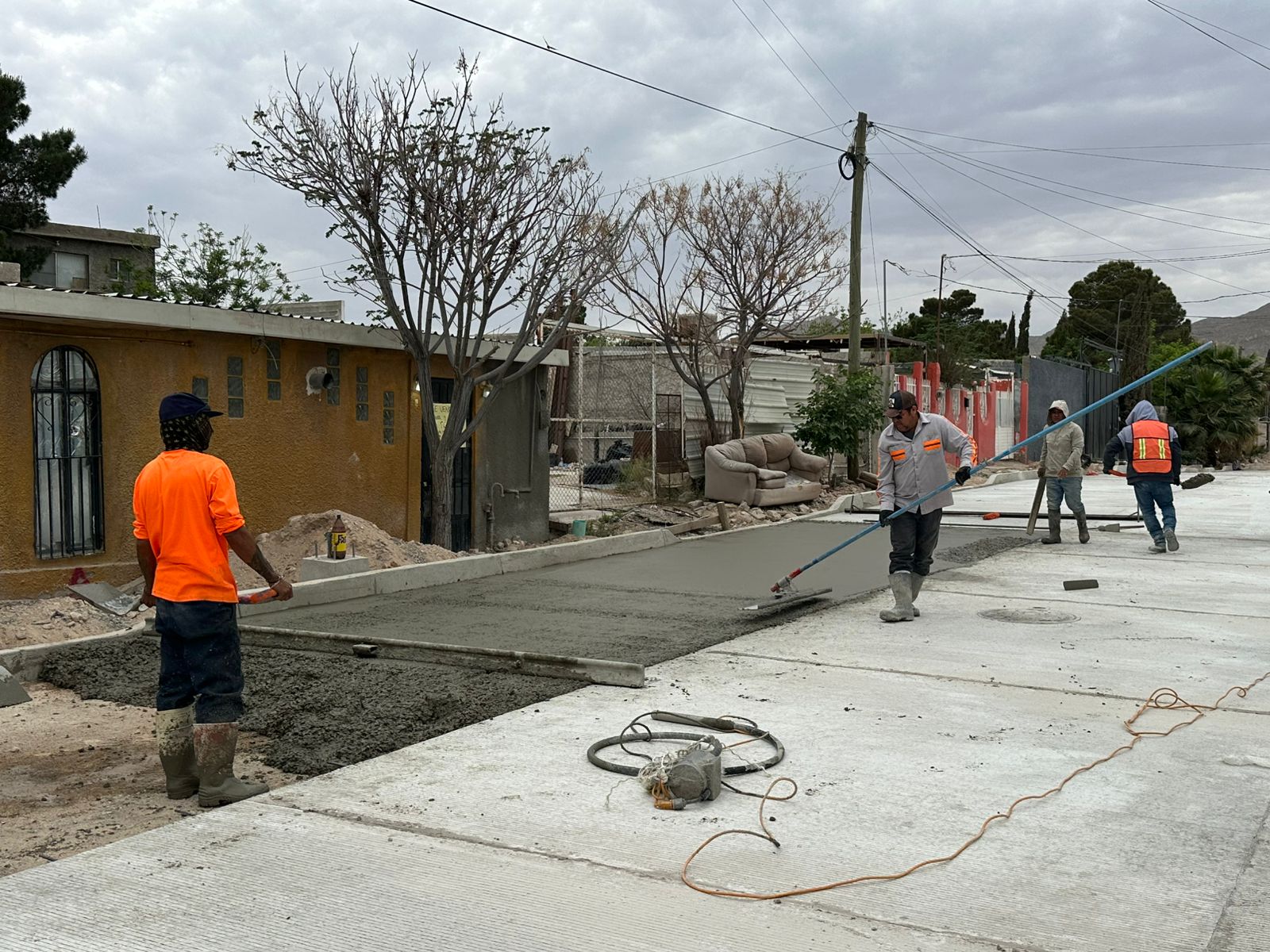 lleva pavimentación de la calle Gaviota avance del 60%