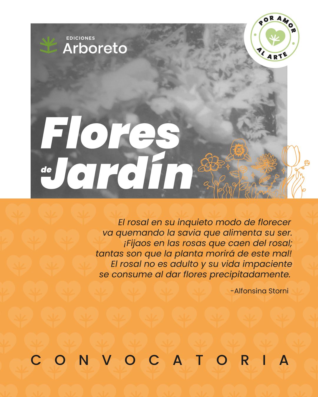 Convocan a escritores a “Flores de jardín”