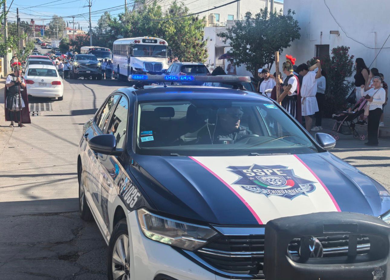 Activa SSPE operativo vial en actividades religiosas