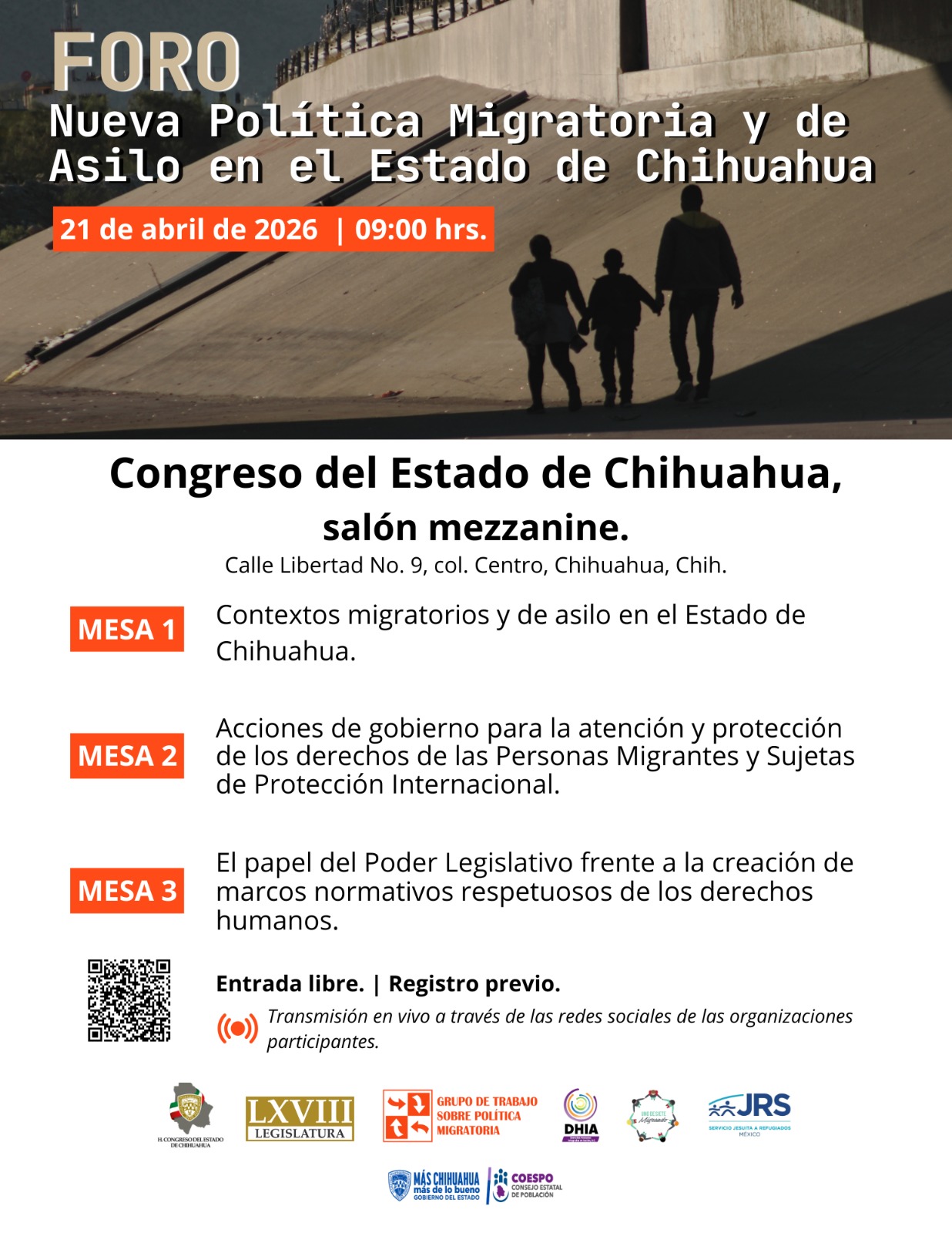 Realizarán en Congreso foro sobre política migratoria