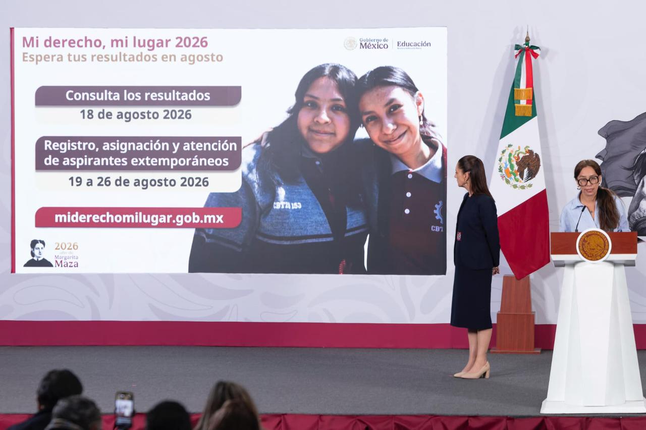 Al final del 2026 serán 200 mil nuevos lugares en bachillerato, 18 estados ya no realizan examen de ingreso: Claudia Sheinbaum