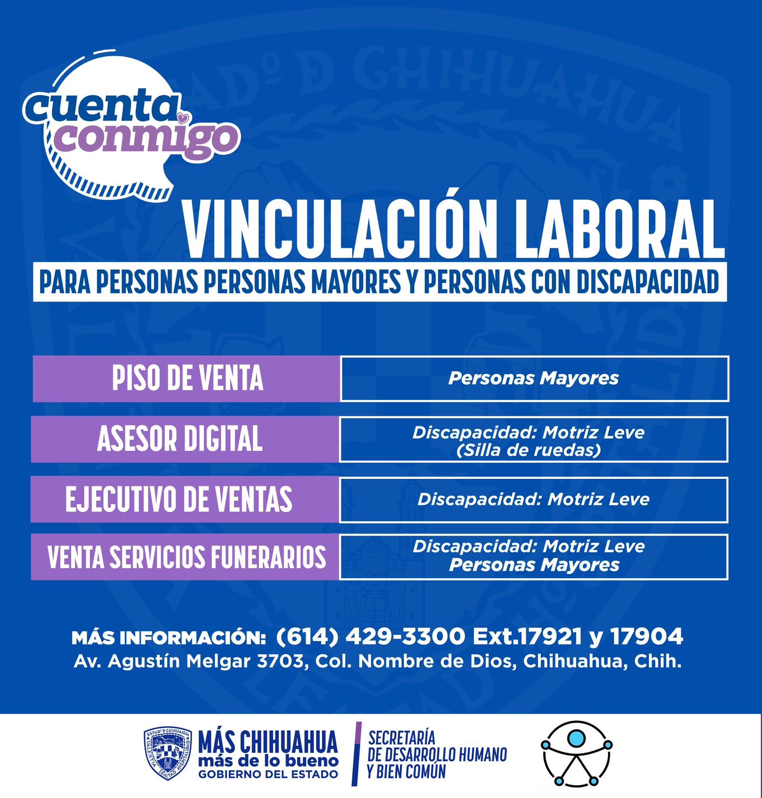 Presenta Desarrollo Humano vacantes laborales