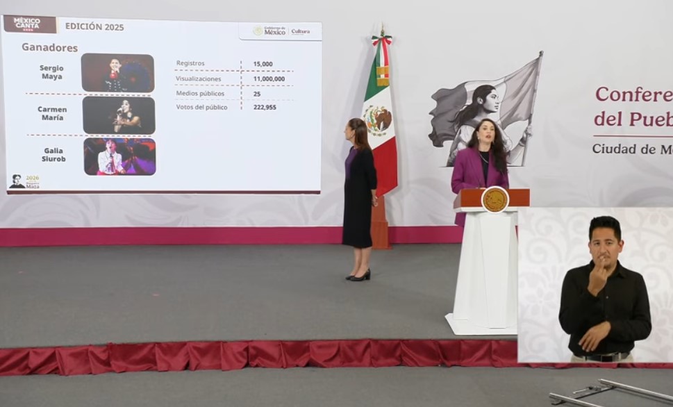 Con Junior H y Majo Aguilar, Sheinbaum presenta “México Canta”