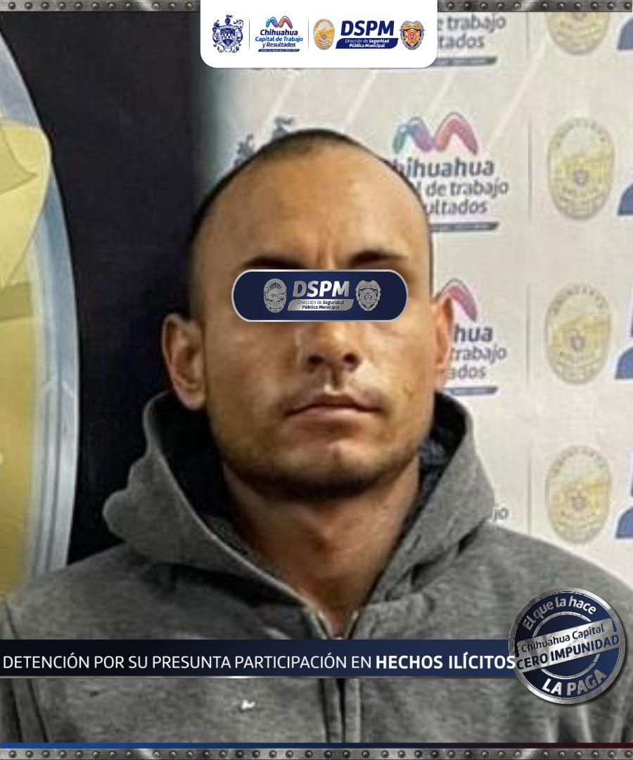 A disposición de Fiscalía presunto a ladrón de vehículo