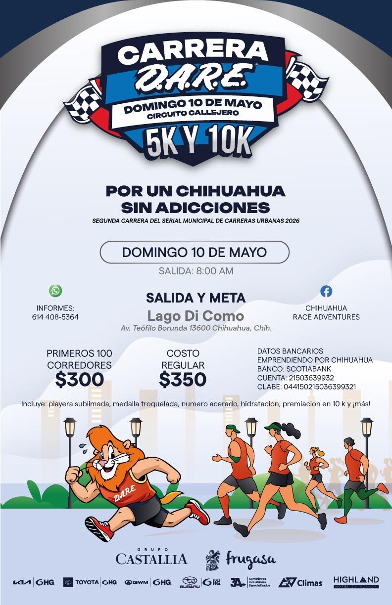 Invita DSPM a la Primera Carrera DARE 2026