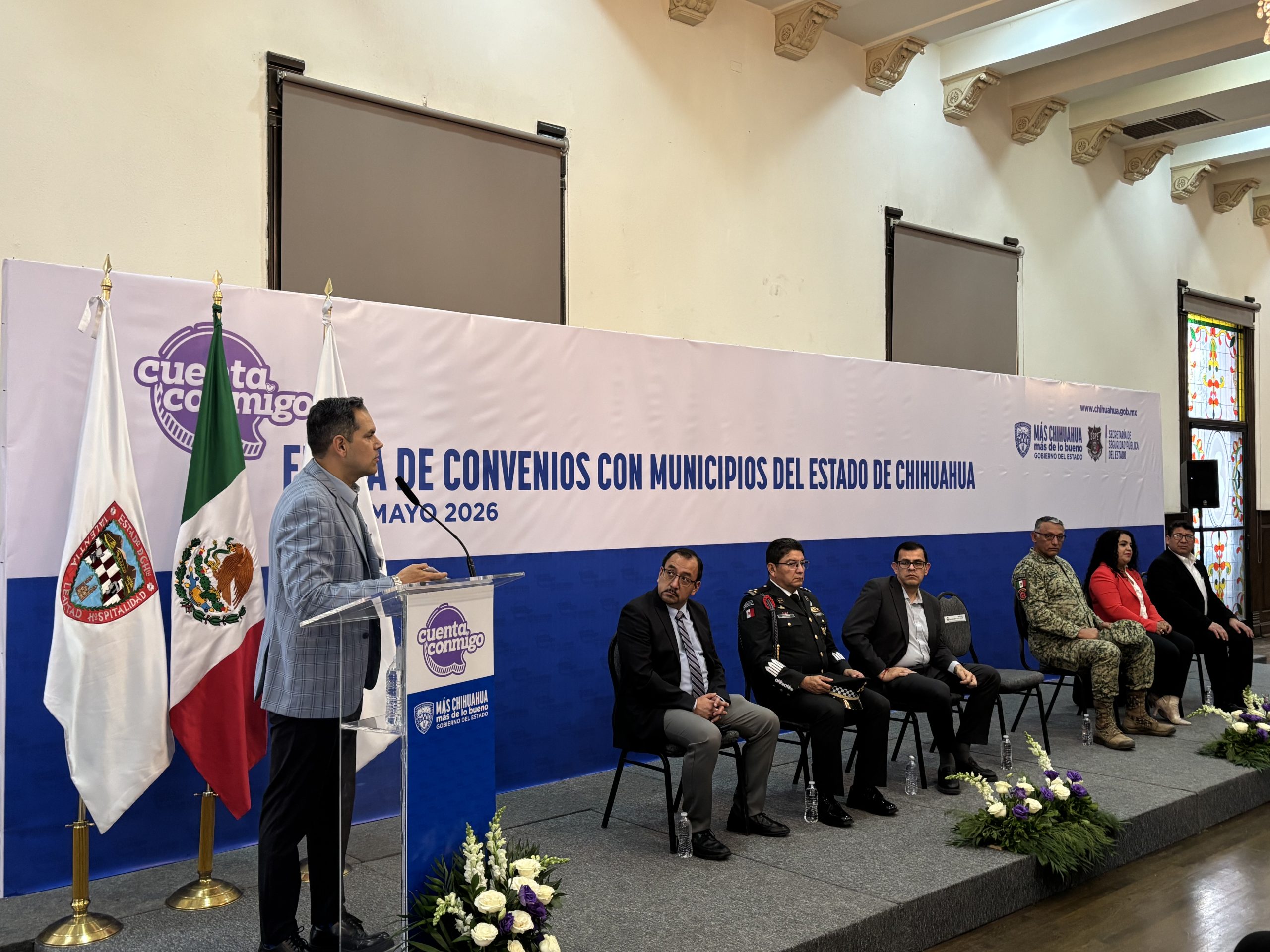 Firman convenio para profesionalizar policías en 18 municipios