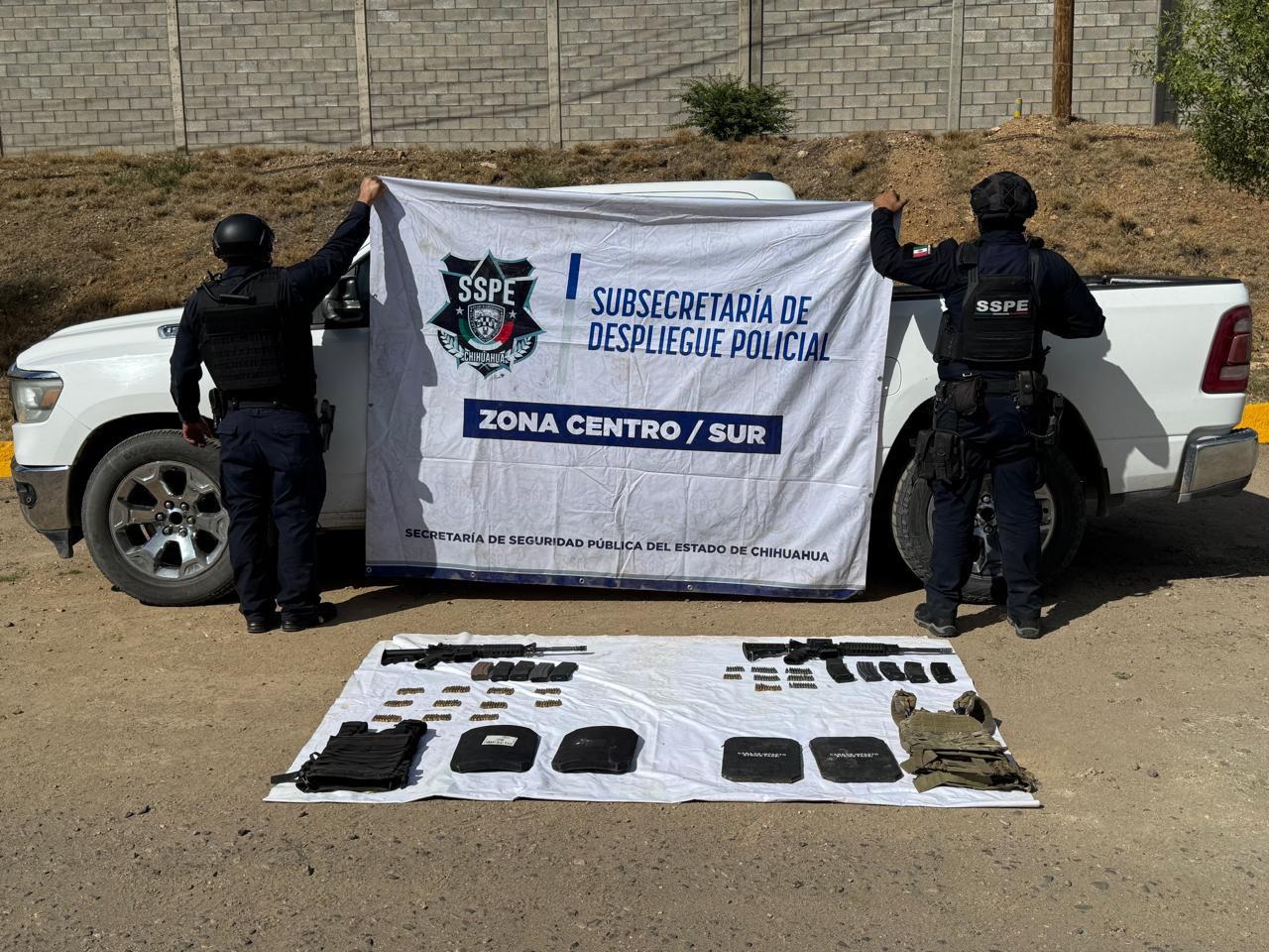 Operativo deja aseguramiento de armamento en Villa López