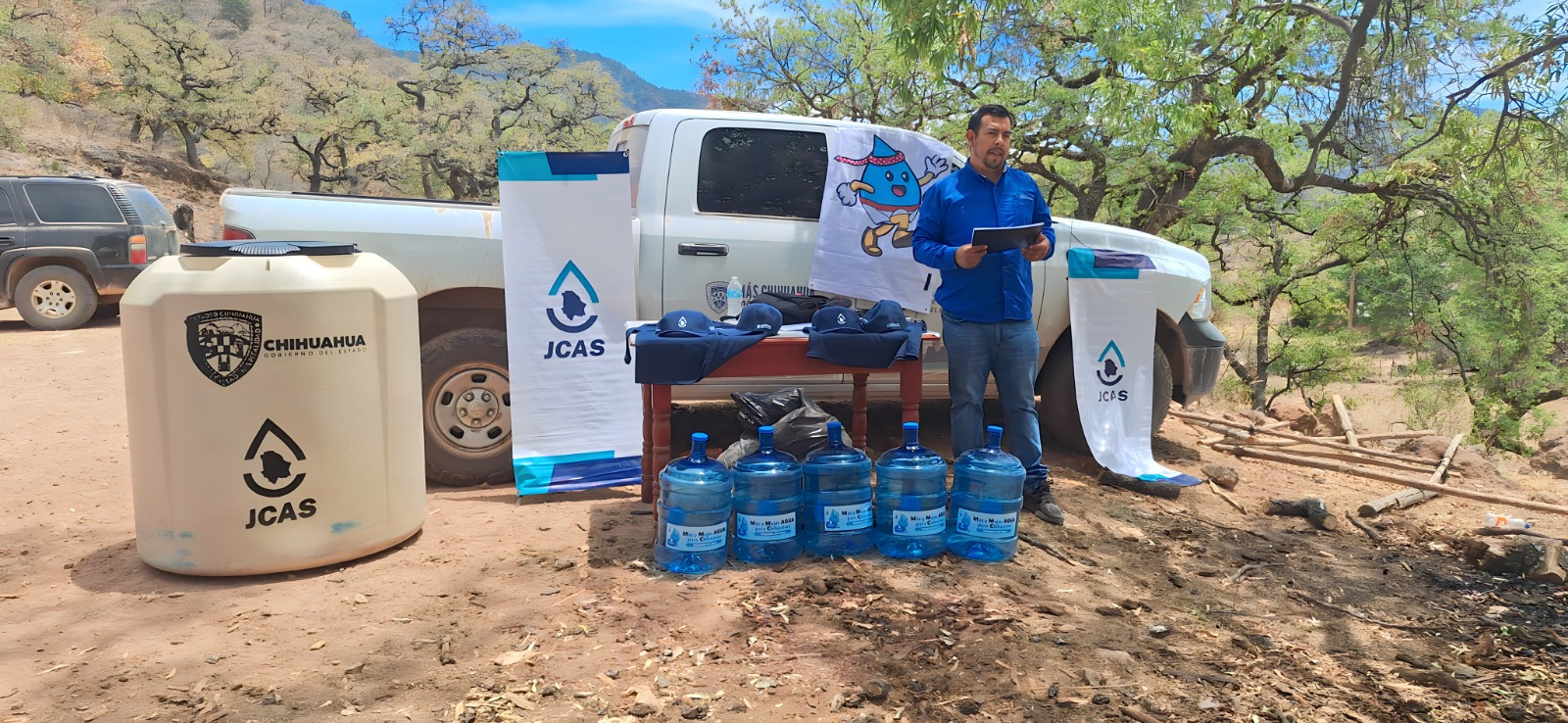 Entrega JCAS sistema de agua potable en Batopilas