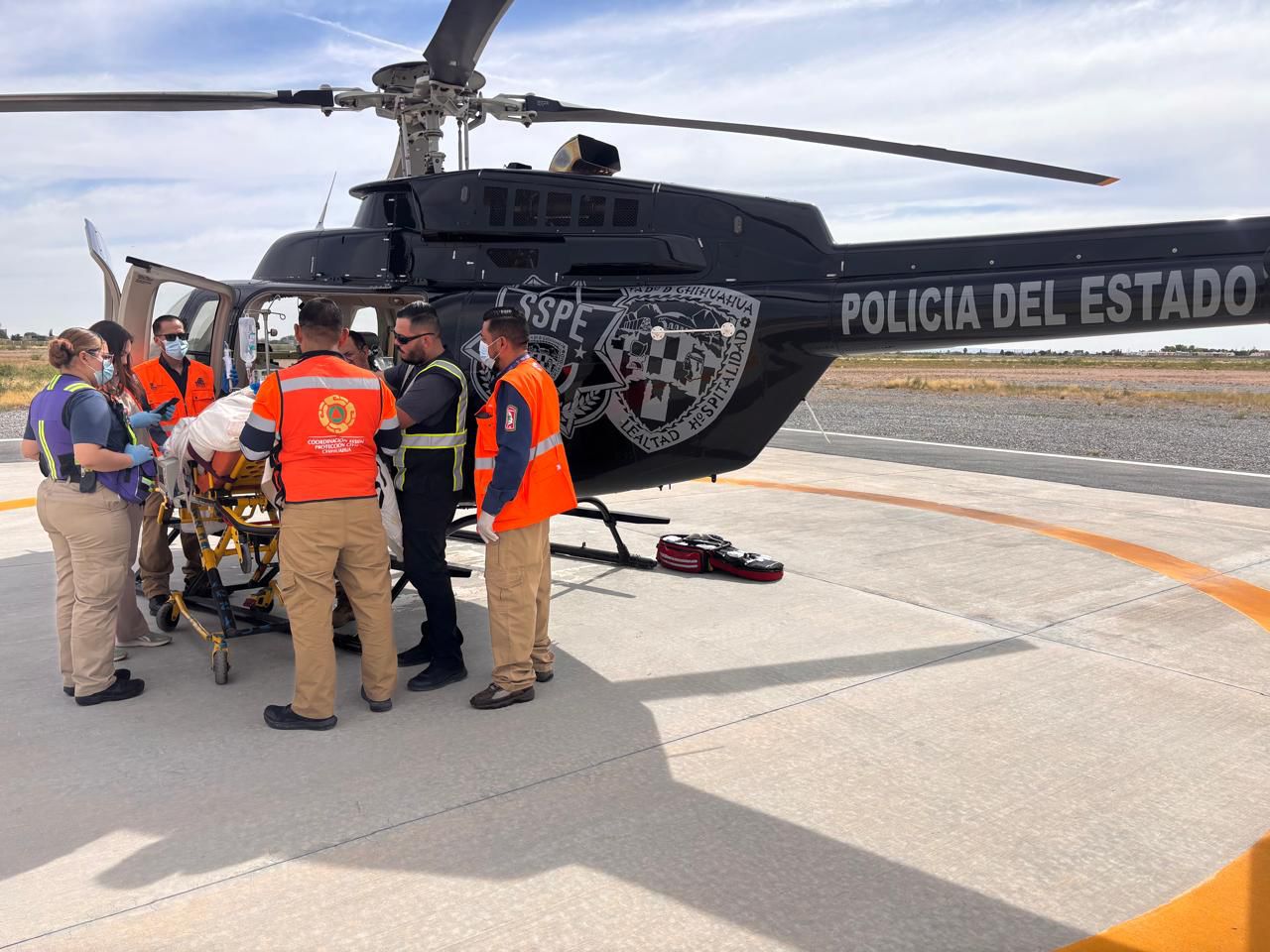Realiza Estado traslado aéreo de paciente