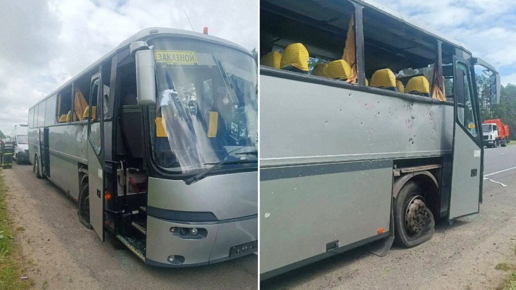 Ucrania ataca un autobús de un equipo infantil de fútbol de Bielorrusia