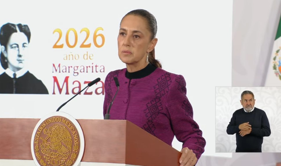 Sheinbaum se deslinda de insultos de la prima de AMLO contra Trump
