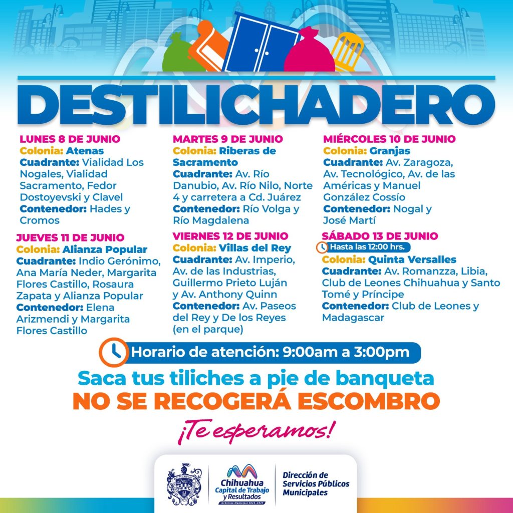 Visitará Destilichadero 6 colonias