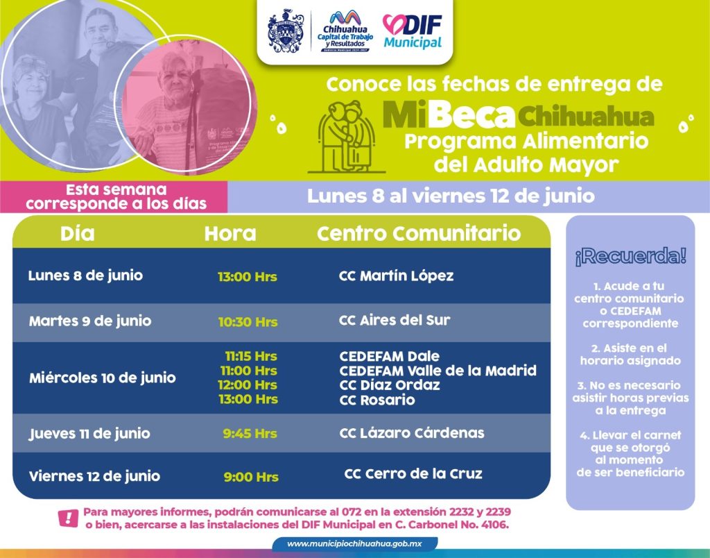 Conoce dónde entregará el DIF Municipal el PAAM esta semana