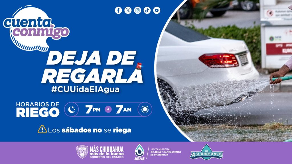 Llama JMAS a respetar horarios de riego
