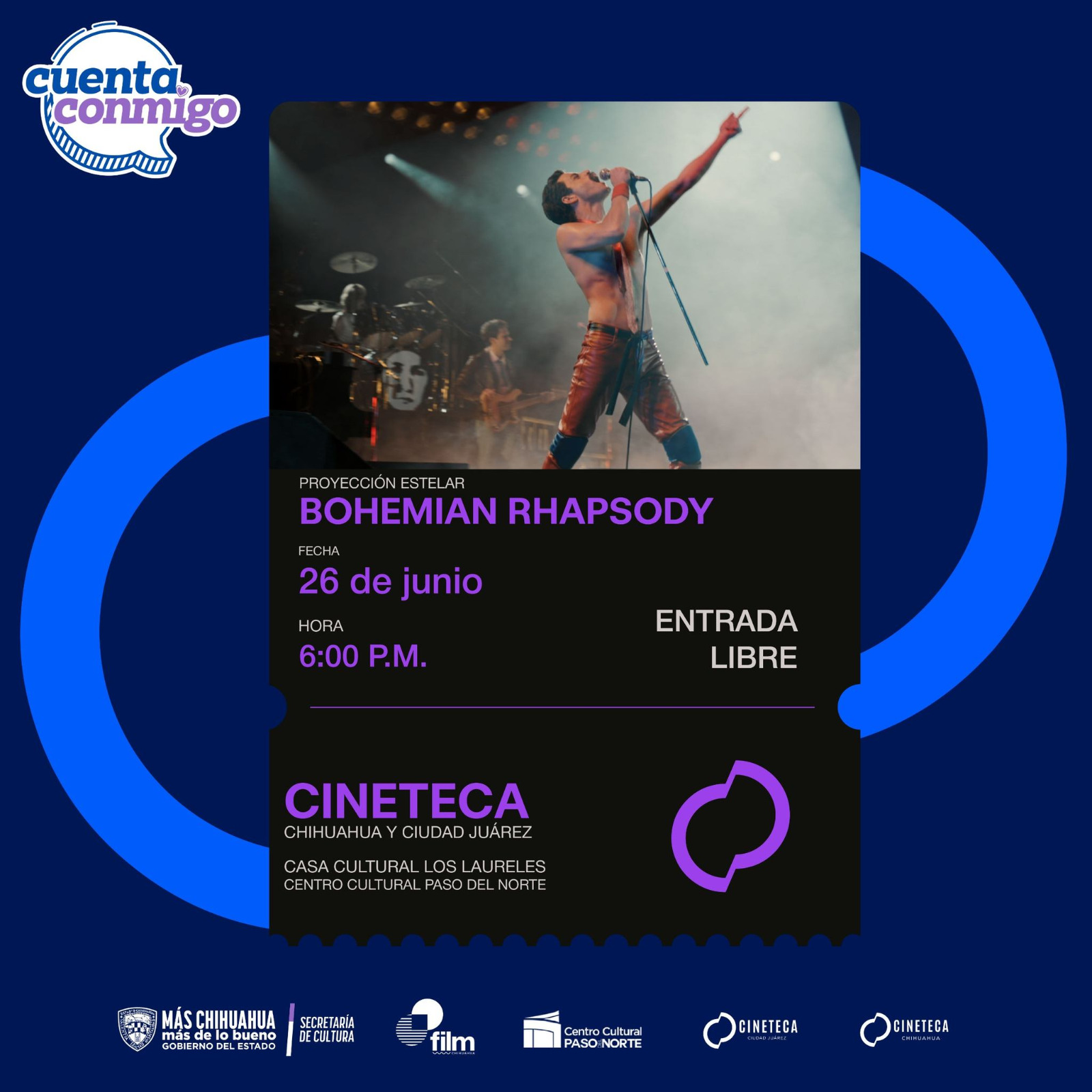 Proyecciones simultáneas en las cinetecas de Juárez y Chihuahua