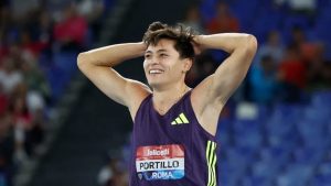 Erick Portillo logra histórica plata en la Liga de Diamante