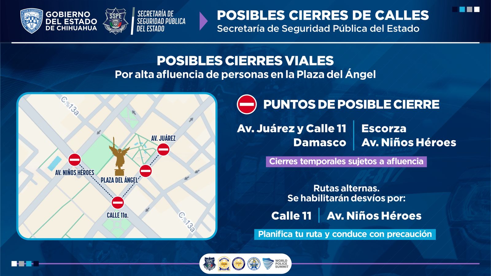 Operativo para garantizar seguridad durante Fiesta Mundialista