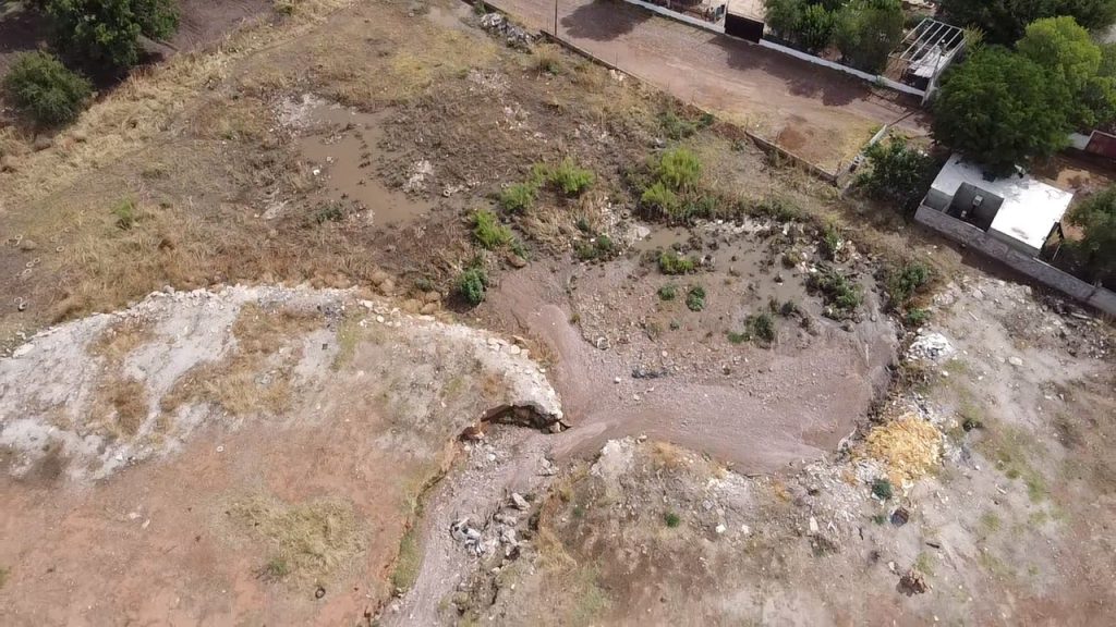 Realizan sobrevuelo preventivo en arroyos ante temporal de lluvias