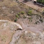 Realizan sobrevuelo preventivo en arroyos ante temporal de lluvias