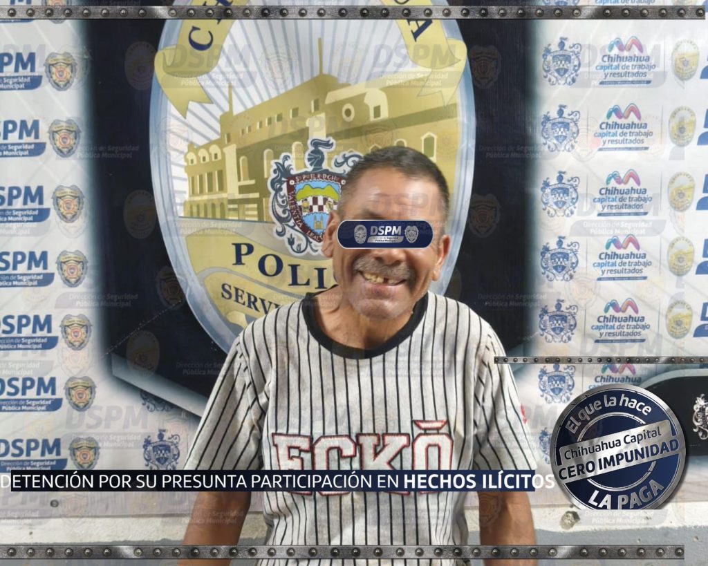 Detuvo Policía a hombre con cristal en Sierra Azul