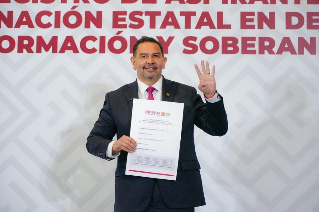 Se registra Cruz Pérez Cuéllar como aspirante a coordinar la Defensa de la Transformación y la Soberanía Nacional en Chihuahua
