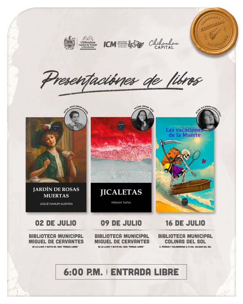 Invita ICM a disfrutar de las presentaciones de libros del PECH