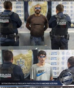 Caen 2 sujetos que traían droga