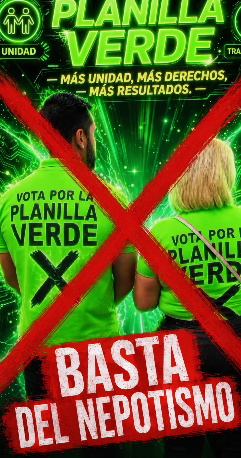 ¡YA BASTA! EL SINDICATO NO ES UN NEGOCIO FAMILIARTRABAJADORES EXIGEN EL FIN DE LA IMPUNIDAD Y EL NEPOTISMO DE LA PLANILLA VERDE