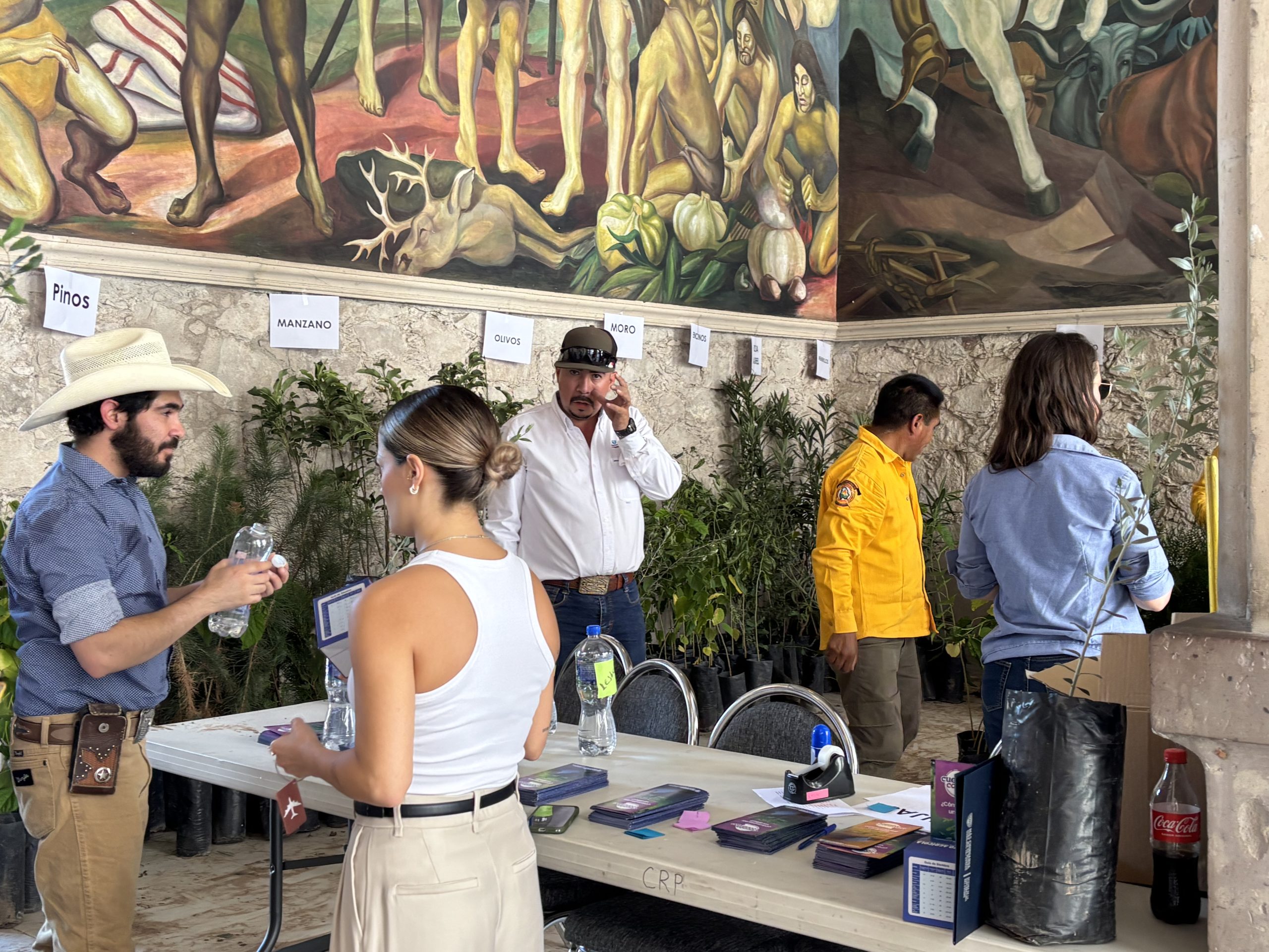 Reparten árboles frutales y semillas de hortaliza en Palacio