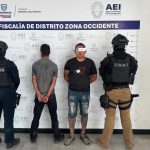 Detiene SSPE a dos sujetos con presunta cocaína en Cuauhtémoc