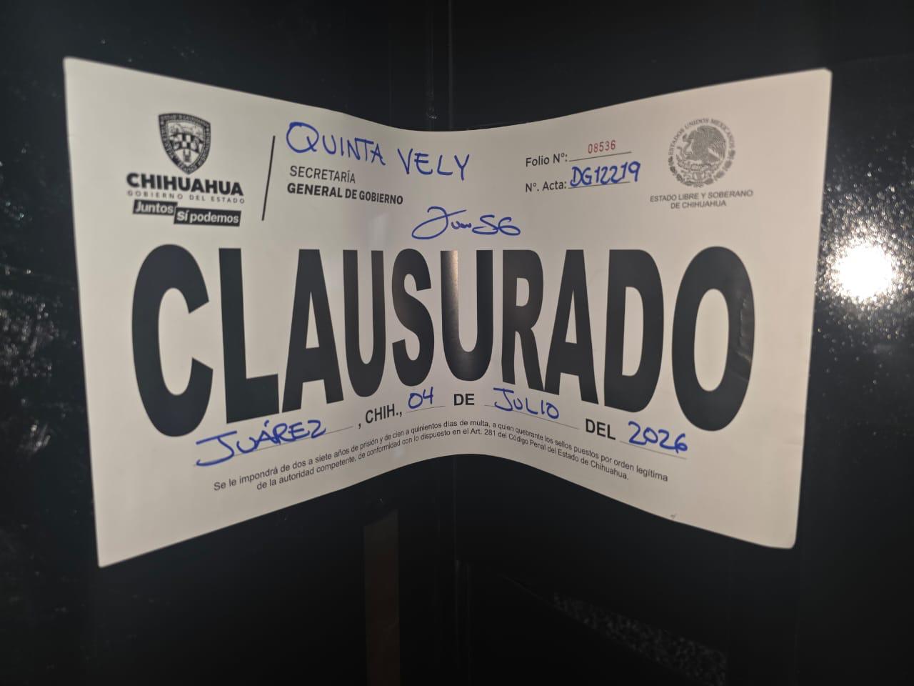 Clausuran 18 establecimientos durante la última semana