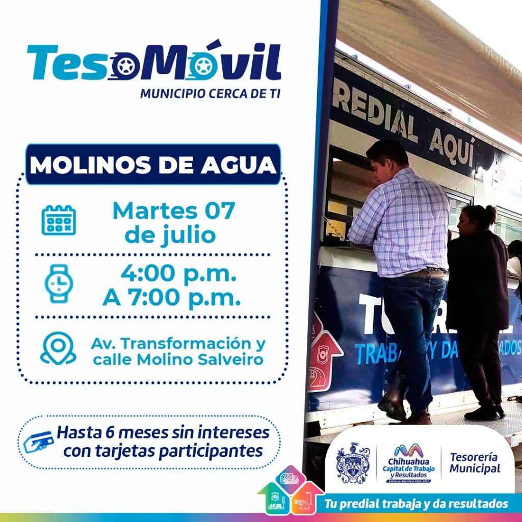 Llevará Municipio el Teso Móvil a Molinos de Agua
