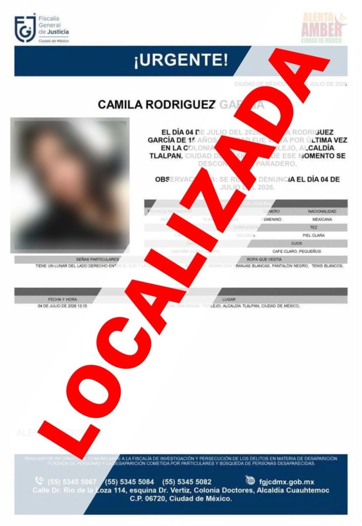 Localiza Fiscalía en Juárez a menor reportada ausente en CDMX